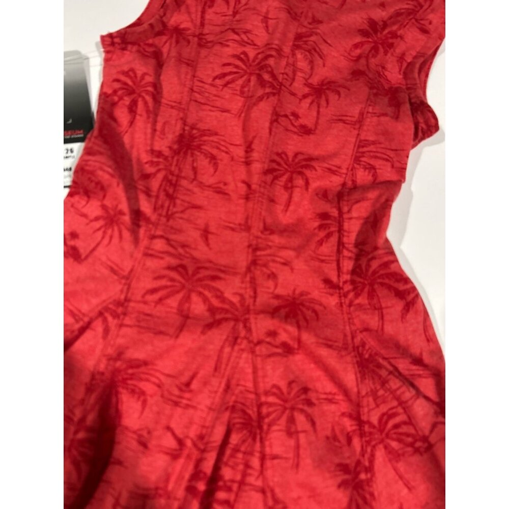 NEW Ohio State Buckeyes Colosseum Red Palm Trees Sleeveless Polo Dress Girls 3T - Picture 8 of 9